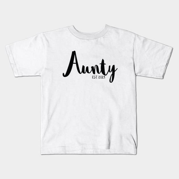 Aunty Pregnancy Announcement Kids T-Shirt by Bumblebee's Designs